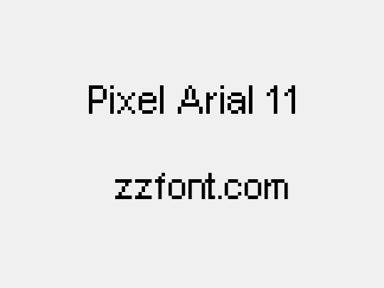 Pixel Arial 11