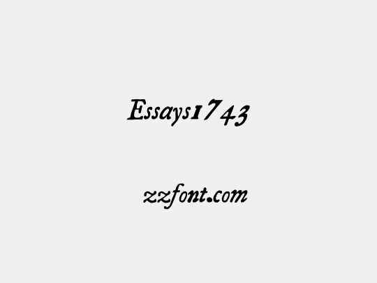 Essays1743