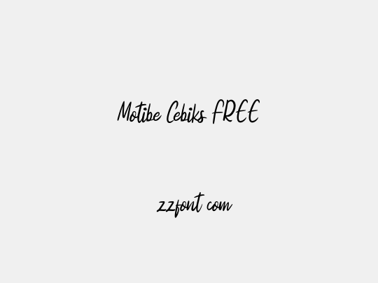 Motibe Cebiks FREE