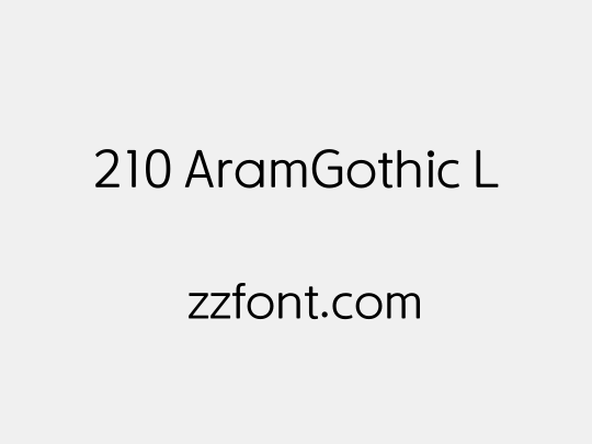 210 AramGothic L