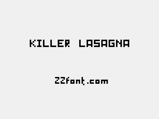 KILLER LASAGNA
