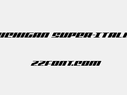 Michigan Super-Italic
