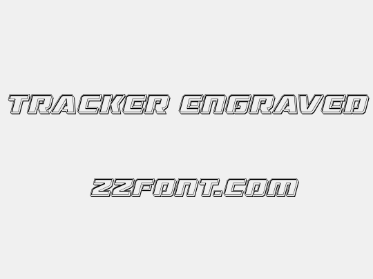 Drone Tracker Engraved Italic