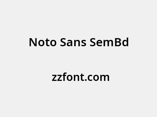 Noto Sans SemBd