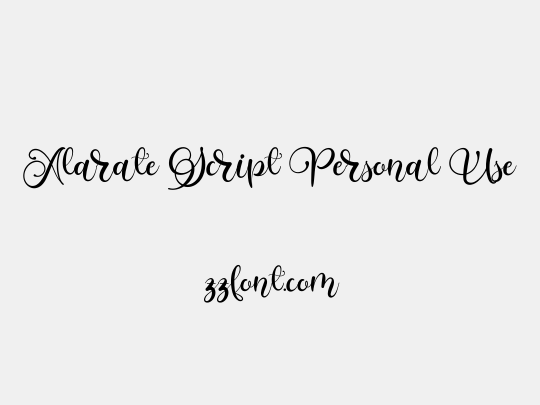 Alarate Script Personal Use