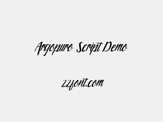 Argopuro Script Demo