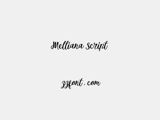 Melliana Script