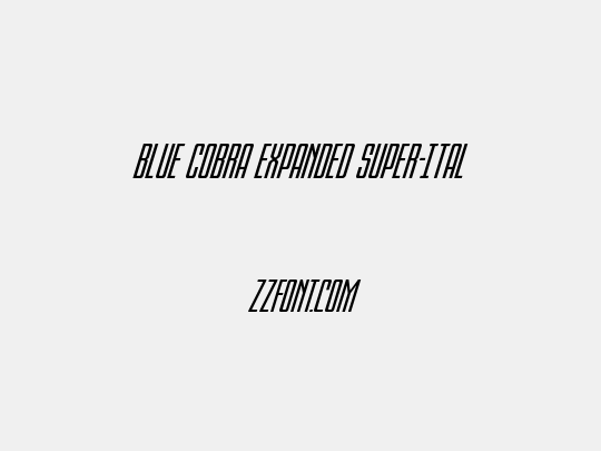 Blue Cobra Expanded Super-Ital