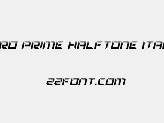 Zero Prime Halftone Italic