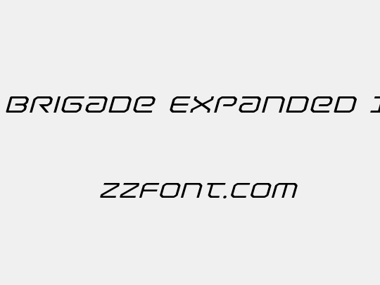 Light Brigade Expanded Italic