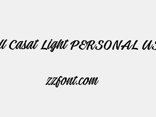 Tall Casat Light PERSONAL USE