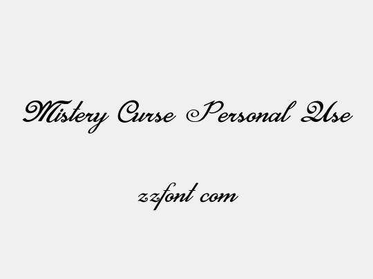 Mistery Curse Personal Use