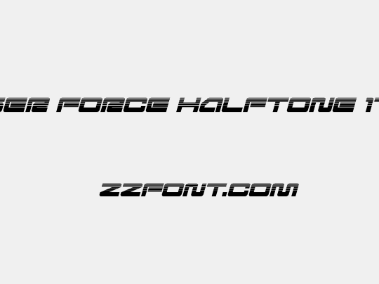 Ranger Force Halftone Italic