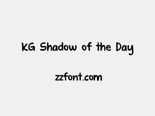 KG Shadow of the Day