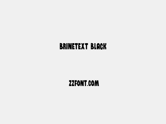 Brinetext Black