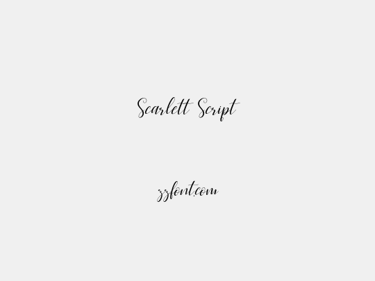 Scarlett Script