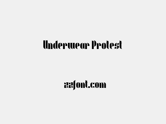 Underwear Protest