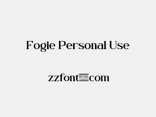 Fogie Personal Use
