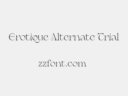 Erotique Alternate Trial