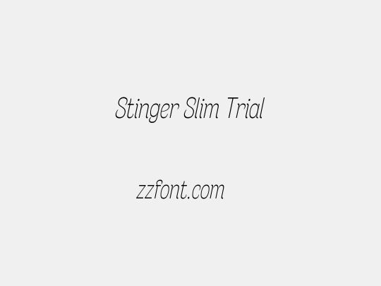 Stinger Slim Trial