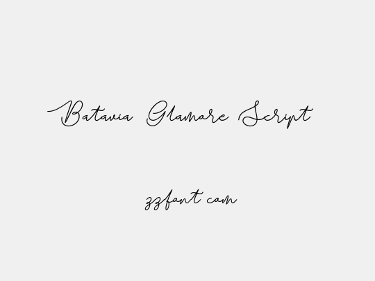 Batavia Glamore Script