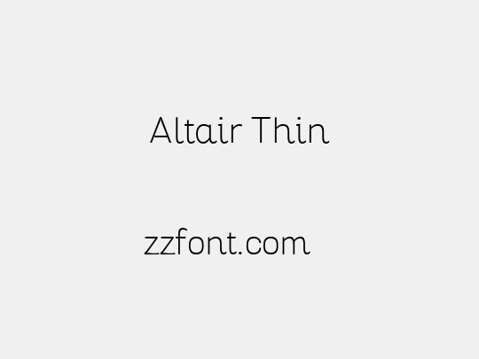 Altair Thin