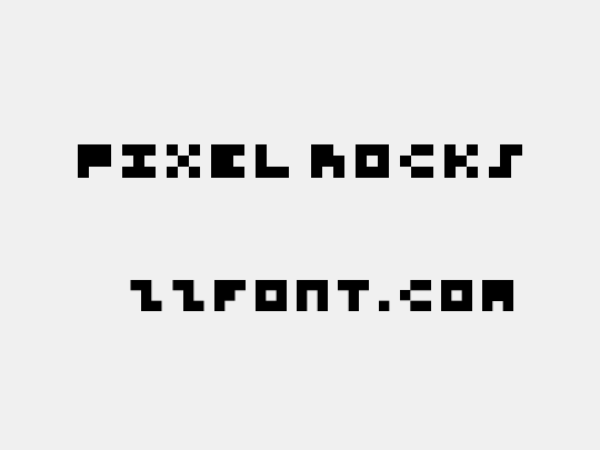 Pixel rocks