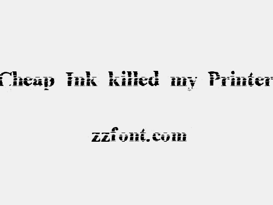 Cheap Ink killed my Printer