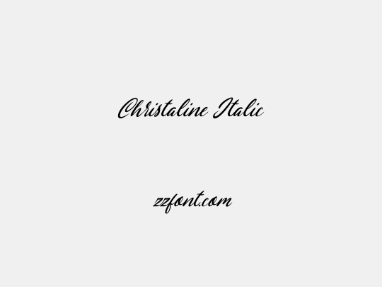 Christaline Italic