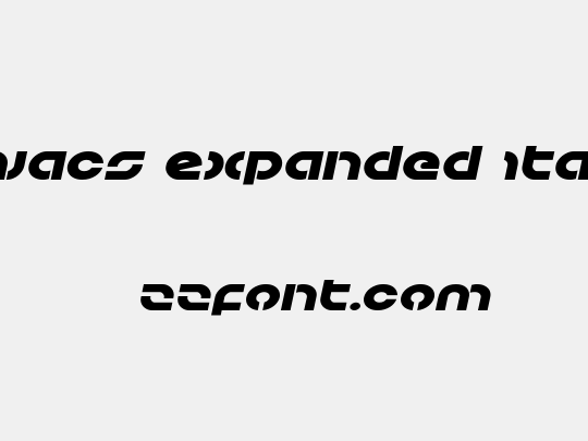 Kovacs Expanded Italic