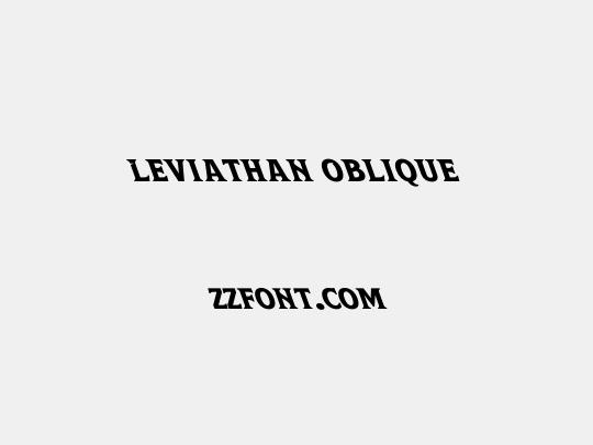 Leviathan Oblique