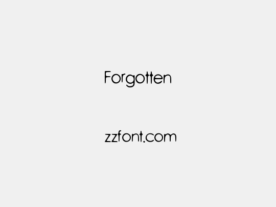 Forgotten