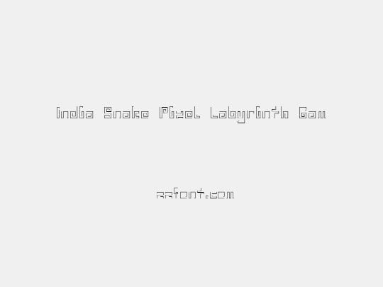 India Snake Pixel Labyrinth Gam