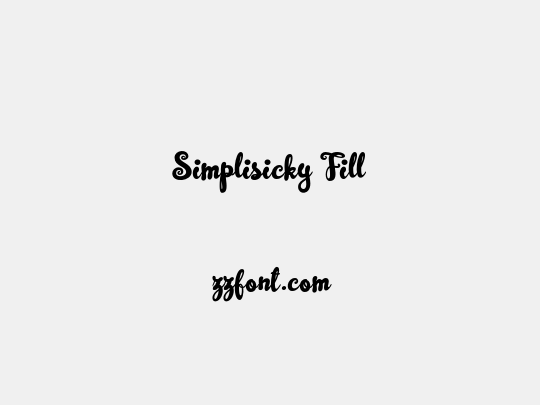 Simplisicky Fill