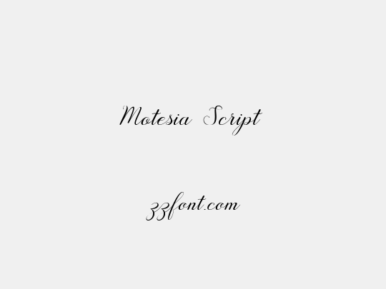Motesia Script