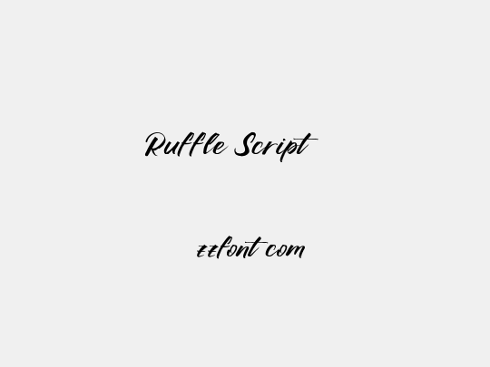 Ruffle Script DEMO