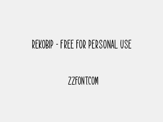 Rekobip - Free For Personal Use