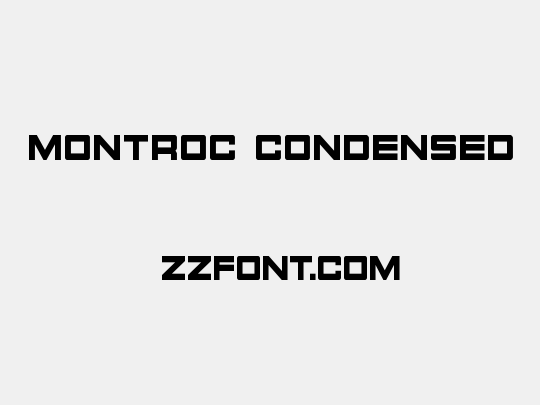 Montroc Condensed
