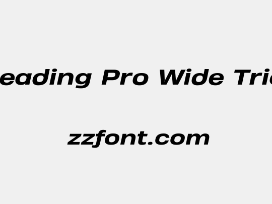 Heading Pro Wide Trial