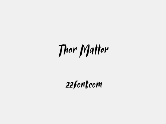 Thor Matter