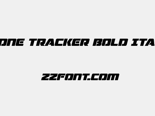 Drone Tracker Bold Italic