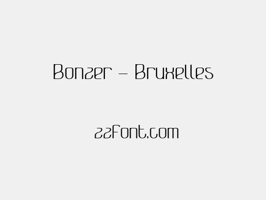 Bonzer - Bruxelles