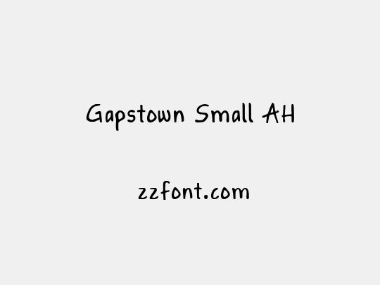 Gapstown Small AH