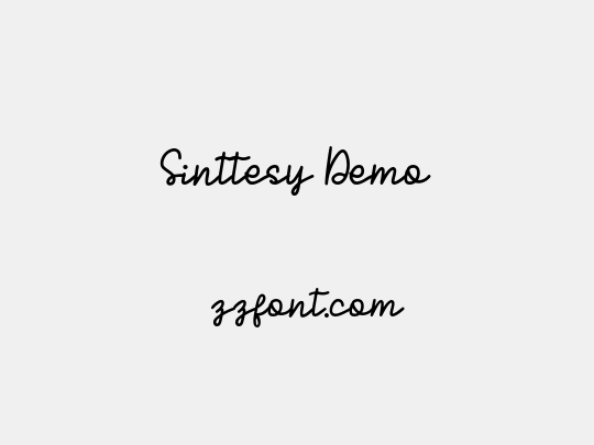 Sinttesy Demo