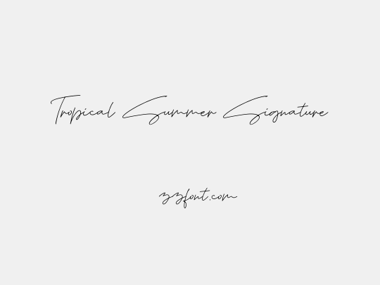 Tropical Summer Signature