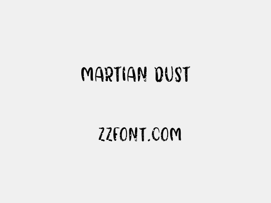 Martian Dust