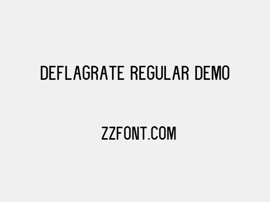 deflagrate regular demo