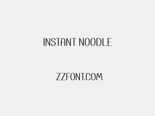 Instant Noodle