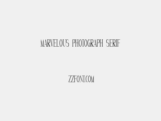 Marvelous Photograph Serif