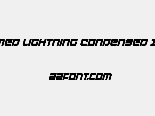 Armed Lightning Condensed Ital